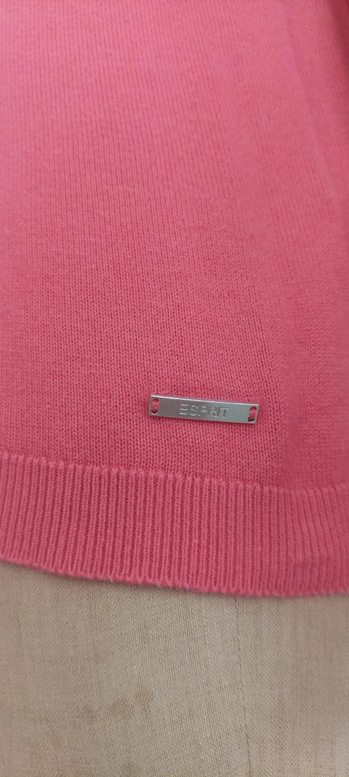 Pull fin en maille Esprit rose corail - Taille L (40) - Excellent état – photo 5